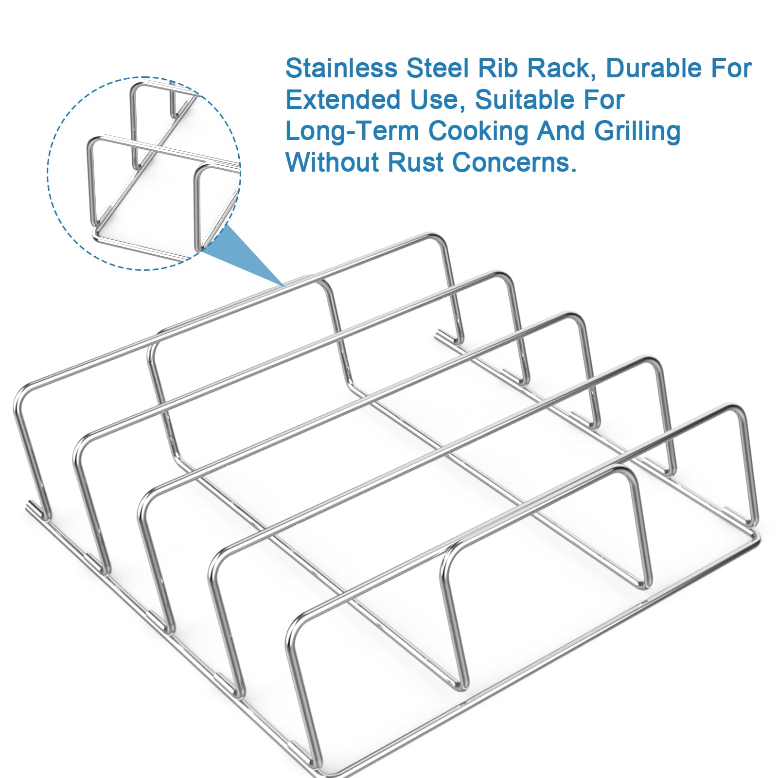 Ninja Outdoor 2Pack Woodfire & Smoker Rib Rack Outdoor Grill OG701 And ...