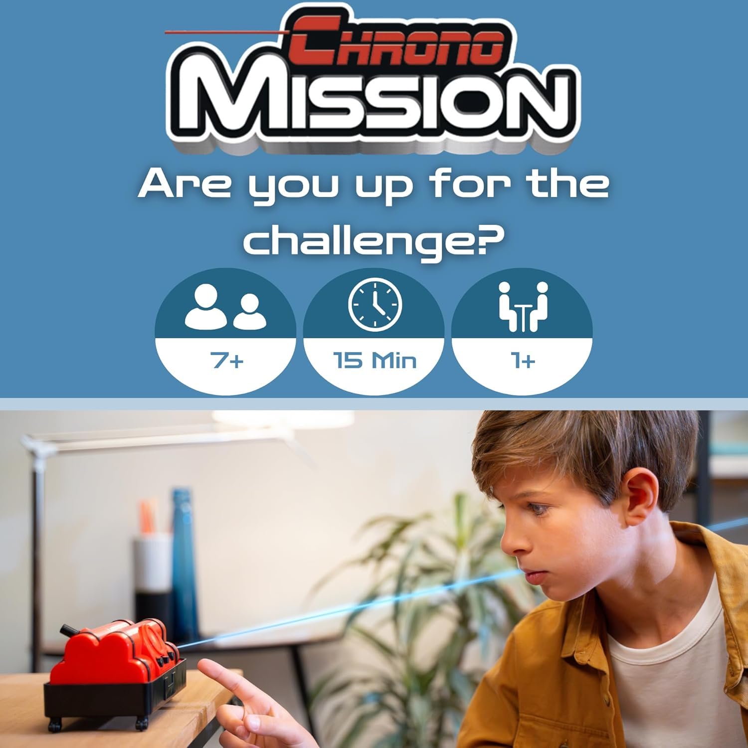 Chrono Mission Game – Das ultimative Abenteuer-Spionagespiel für Kinder – Werden Sie ein echter Geheimagent, überqueren Sie Laser und erfüllen Sie eine Spionage-Mission – Spielen Sie mit Freunden oder