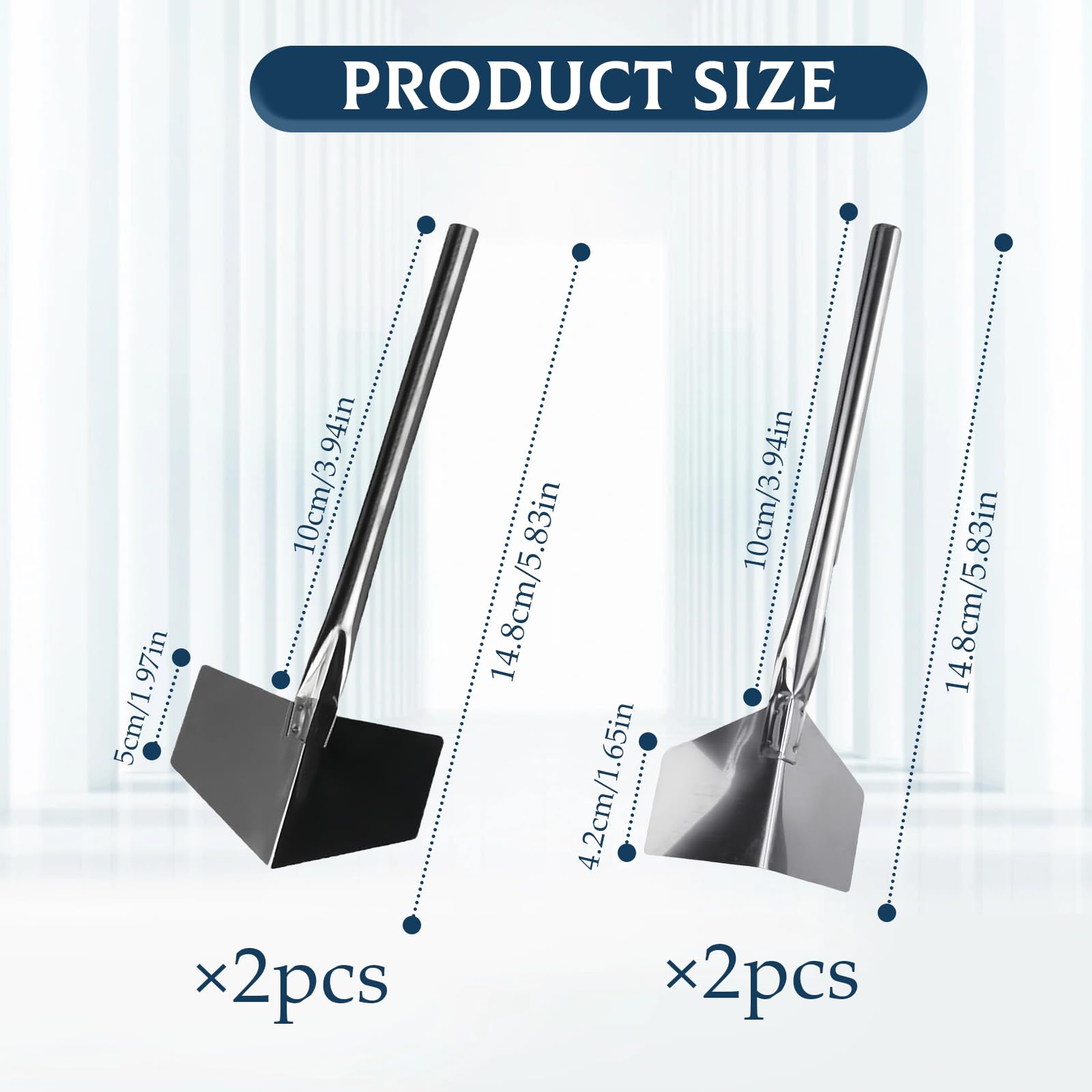 4 Pcs Inside & Outside Corner Trowels - Image 2