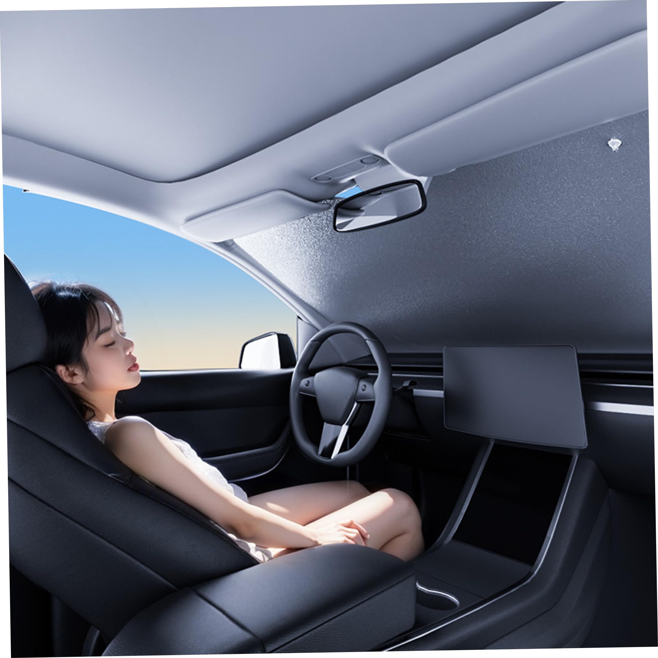 Parasol Plegable para Parabrisas de Coche, Parasol para Parabrisas para Interior de Coche, Aislamiento térmico Reflectante para hatchbacks, para de