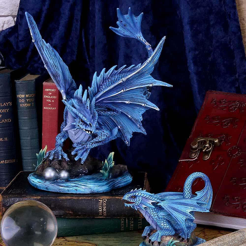 Nemesis Now Figura de dragón acuático Adulto Anne Stokes de 31 cm, Resina, Azul
