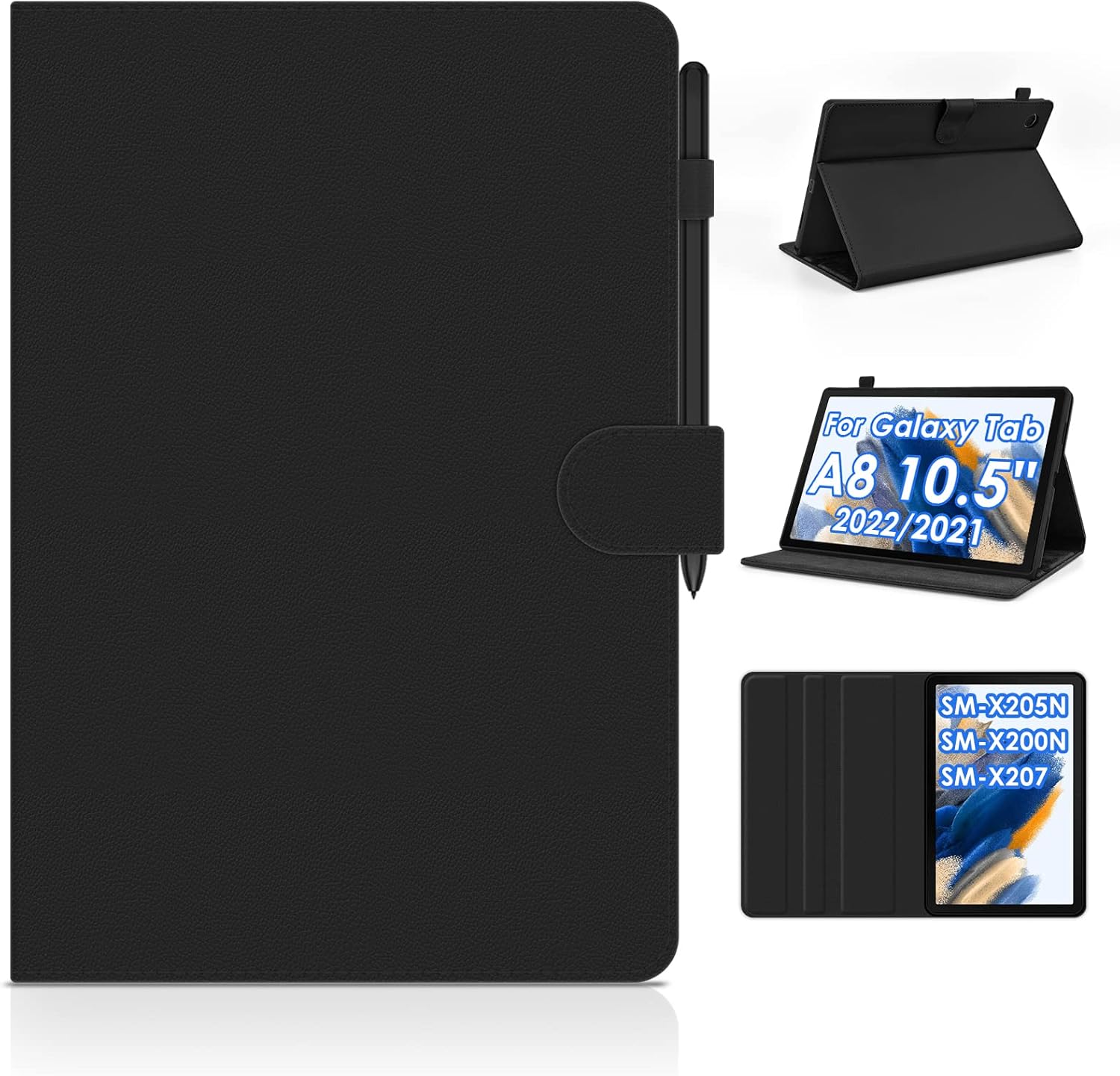 KATUMO Case For Samsung Galaxy Tab A8 10.5 Inch 2021 2022 SMX205N / SMX200N / SMX207 Leather