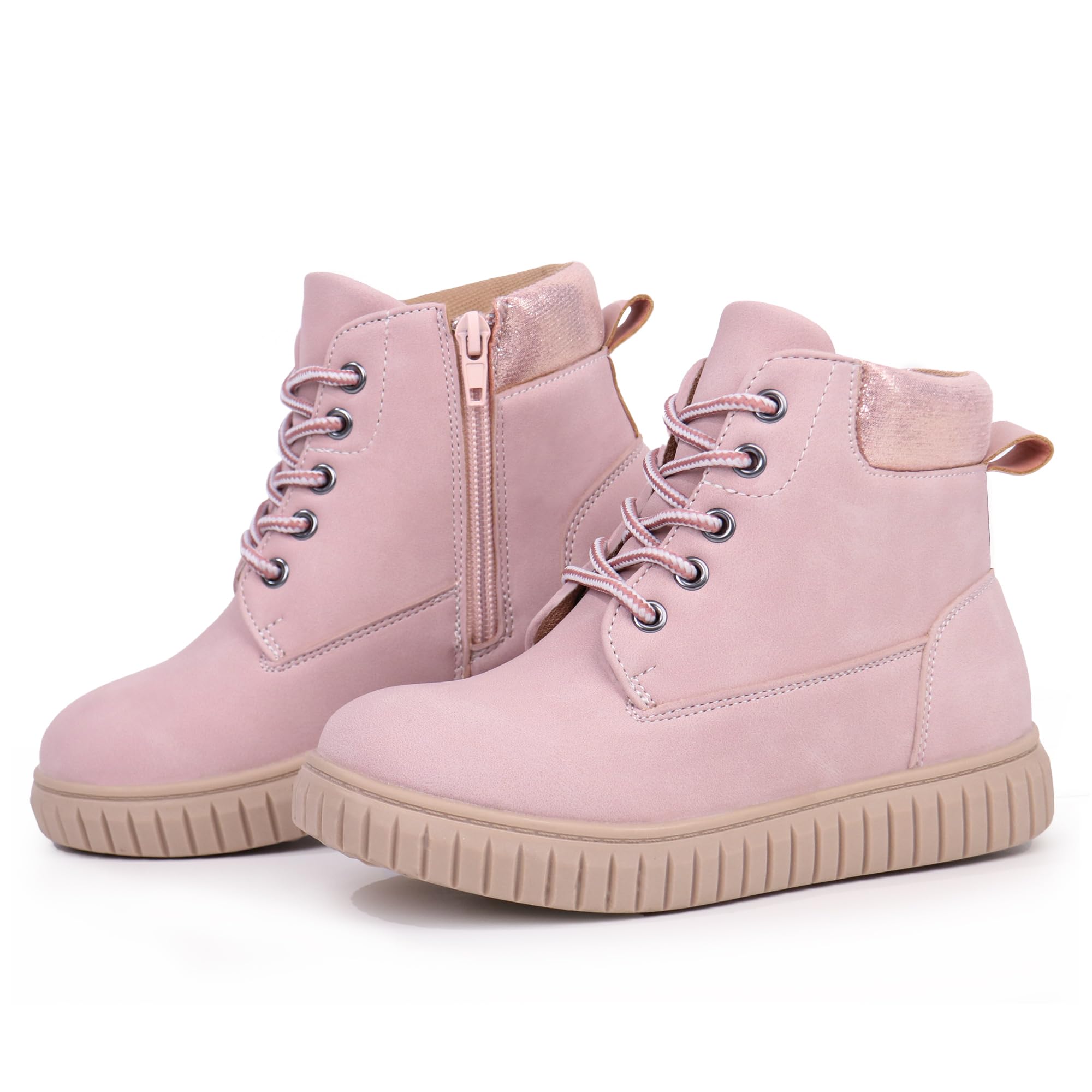 Hawkwell Kinder-Stiefeletten mit Reißverschluss, Kinder-Sneaker mit stiefelähnlichem High-Top-Design für Jungen und Mädchen (Kleinkinder/Kleinkinder/Großkinder)