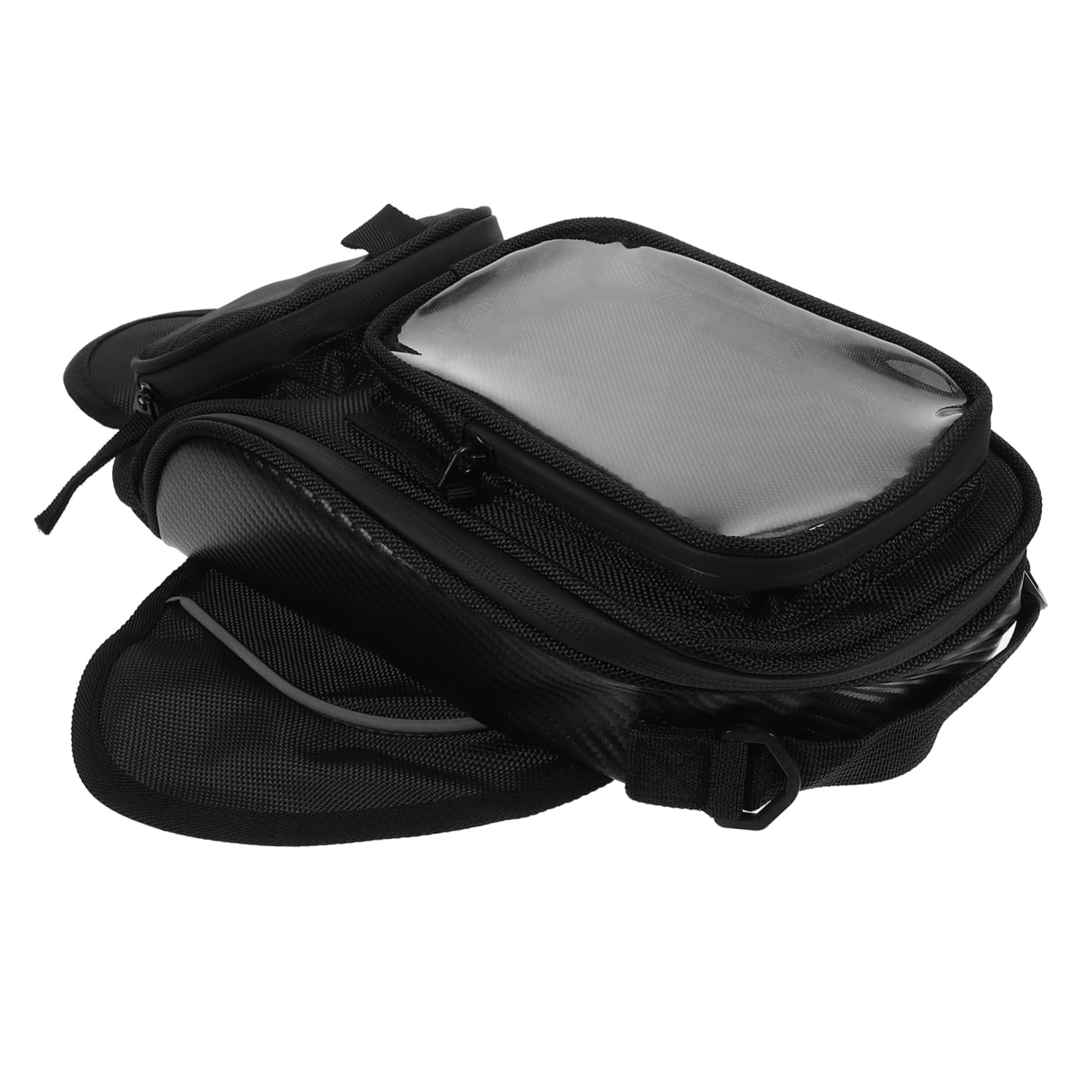 Mobestech 2pièces Sacoche De Réservoir Magnétique pour Sacoche Étanche avec Poche Transparente pour Navigation Bagage De avec Accès pour Écouteurs