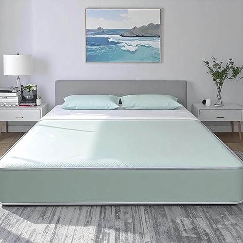 Miniatura 9 de Mielmoon Vinilo de espuma impermeable para colchón multiusos de felpa media firme, doble cara fabricado en Estados Unidos, colchón en una caja para