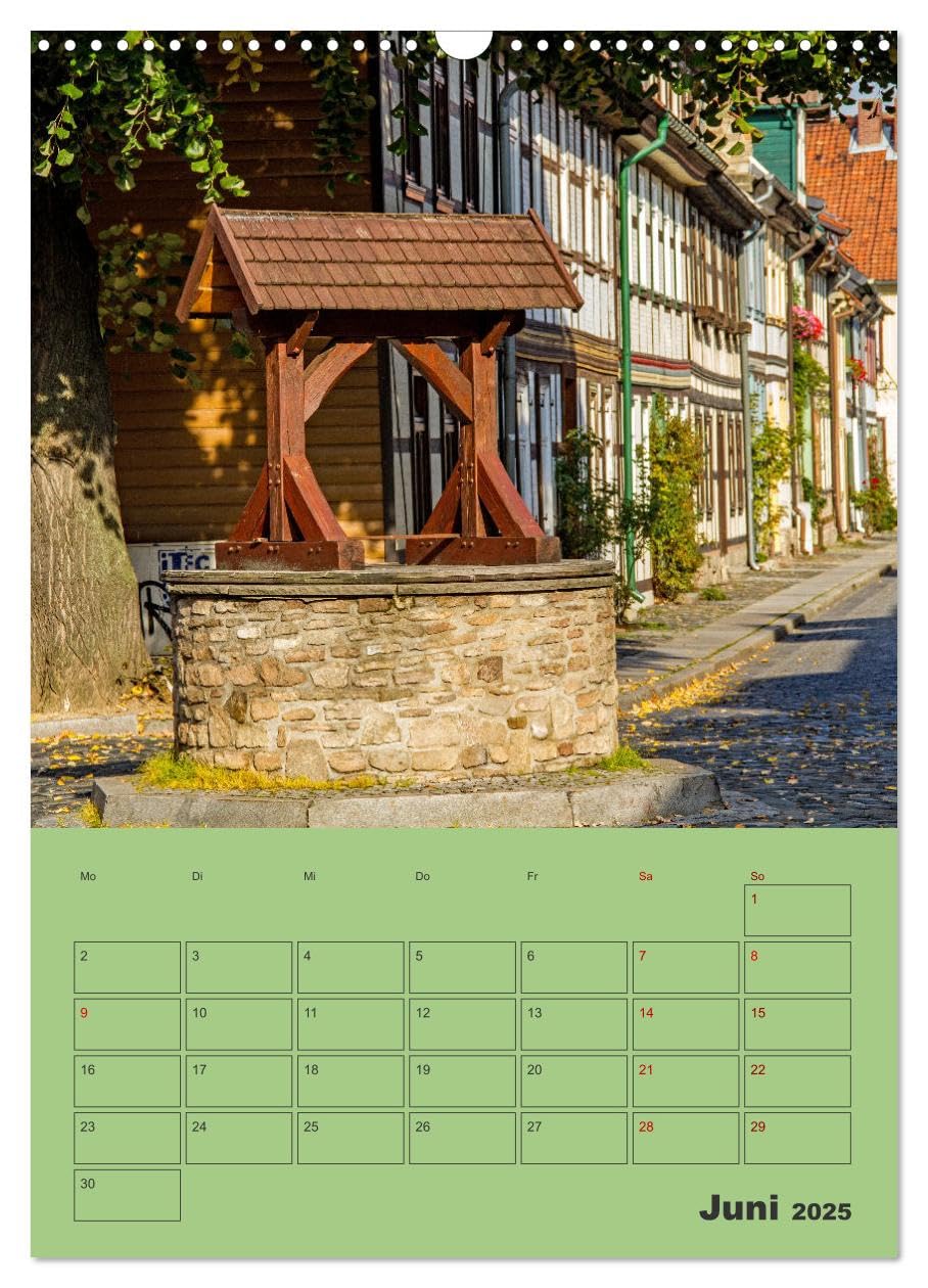 Wernigerode - Stadt des bunten Fachwerks - Terminplaner (Wandkalender 2025 DIN A3 hoch), CALVENDO Monatskalender: Harzer Sehenswürdigkeiten - Entdecken und Erleben (CALVENDO Orte)