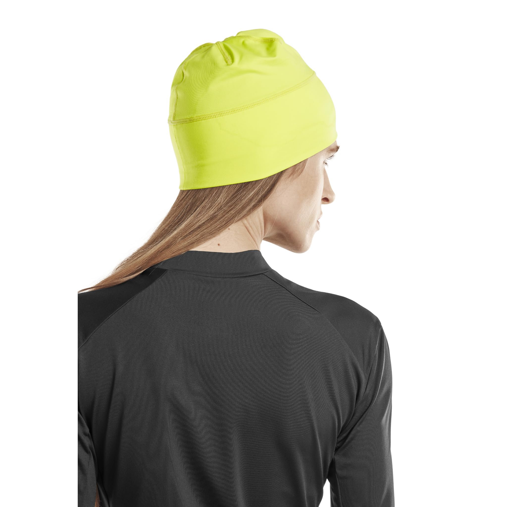 CEP - Winter Beanie - Atmungsaktive Laufmütze Reflective für Damen und Herren | Reflektierende, rutschfeste Beanie Mütze gegen Kälte | Sport Mütze mit Wärmeisolation neon gelb