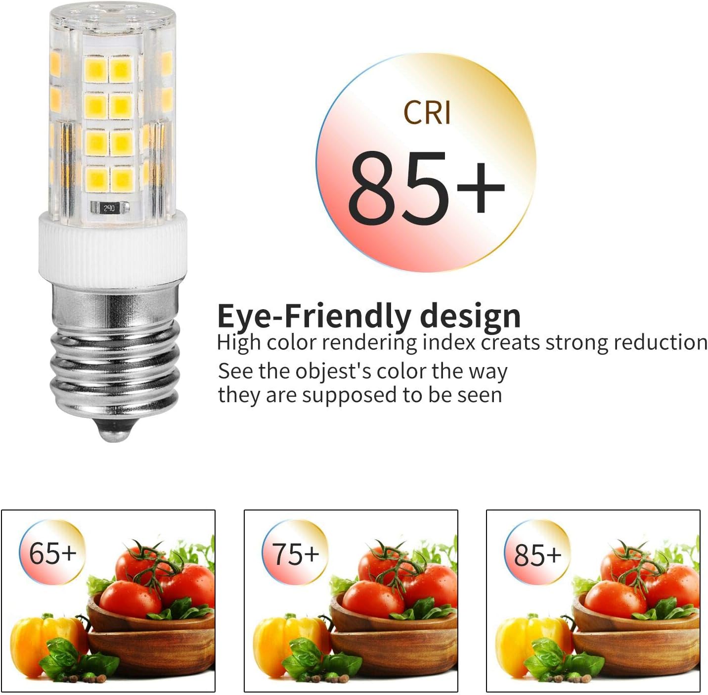 Black Friday - 60% OFF ALWORKKIT E17 LED Bulb 4W (35W Equivalent) Microwave Oven Light Bulb, 350LM Daylight White 5000k , AC110-130V E17 Base, Ceramic Body (Pack of 2) Exclusive ALWORKKIT E17 LED Bulb 4W (35W Equivalent) Microwave Oven Light Bulb, 350LM Daylight White 5000k , AC110-130V E17 Base, Ceramic Body (Pack of 2)