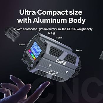 COLBOR CL60R 65 W RGB LED lampa wideo 2700-5600 K CRI97+