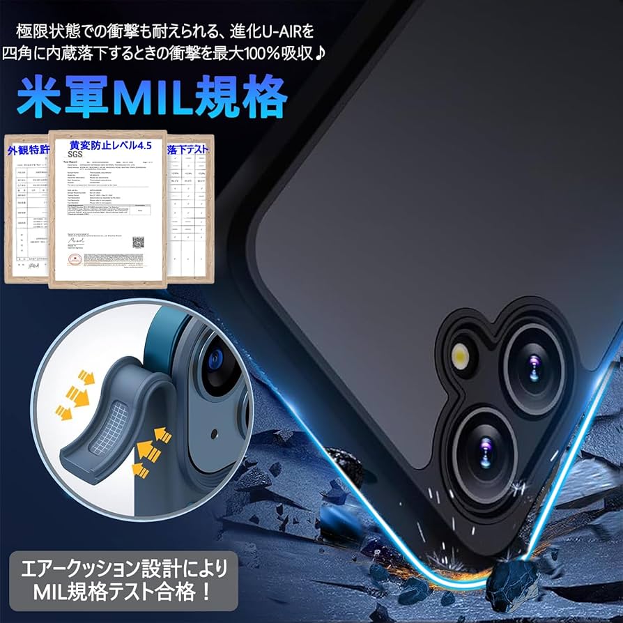 Amazon.co.jp: Galaxy A25 5G ケース マットな仕上げ ガラス