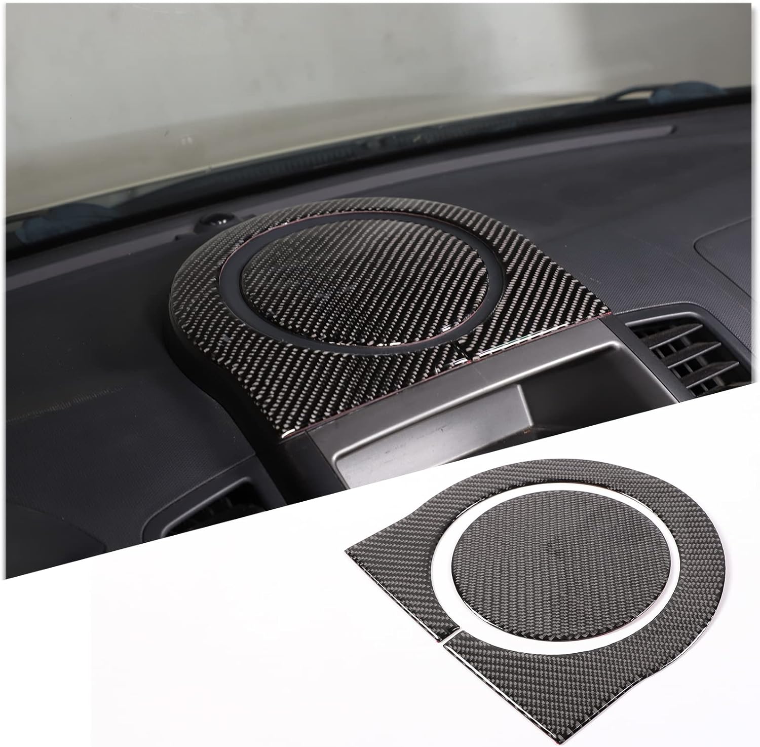 Daeiclru Car Dashboard Panel Decorative Sticker Fit for Kia Soul 2009-2013, Center Console Dashboard Cover, Dashboard Instrument Cover Trim Accessories (Red)