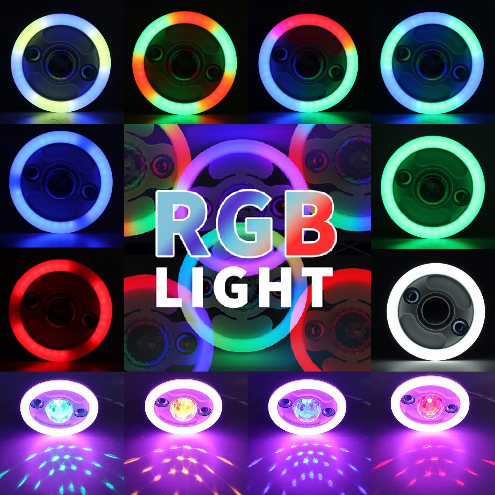 Wciągające 48 W E27 RGB Bluetooth Music Light z pilotem - Głośnik Bluetooth ze światłami odmieni pokój Twojego dziecka i kino domowe
