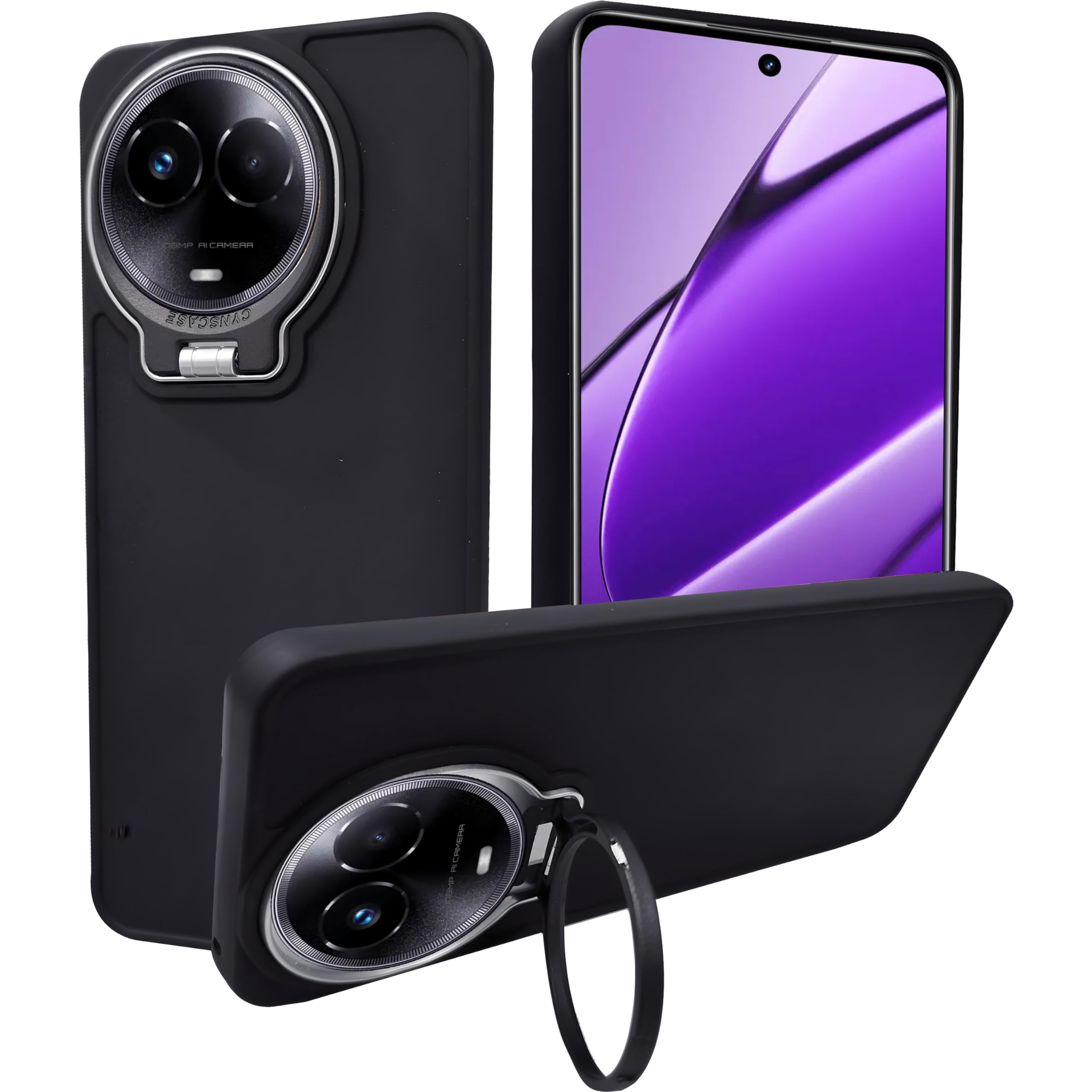 A rtistque Silicone Back Cover Case for Realme 11 / 11X 5G / C67 5G / Narzo 60X 5G with Camera Stand | Shockproof TPU | Stylish Protective Design | Slim Fit | Ultra Matte |Realme 11 / 11X - Black (B0D7684RBX) Amazon Price History, Amazon Price Tracker