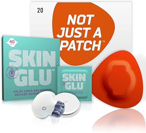 Miniatura 1 de Not Just a Patch Paquete combinado de pegamento para la piel, parches adhesivos para CGM y sitio de infusión, compatible con sensores Freestyle