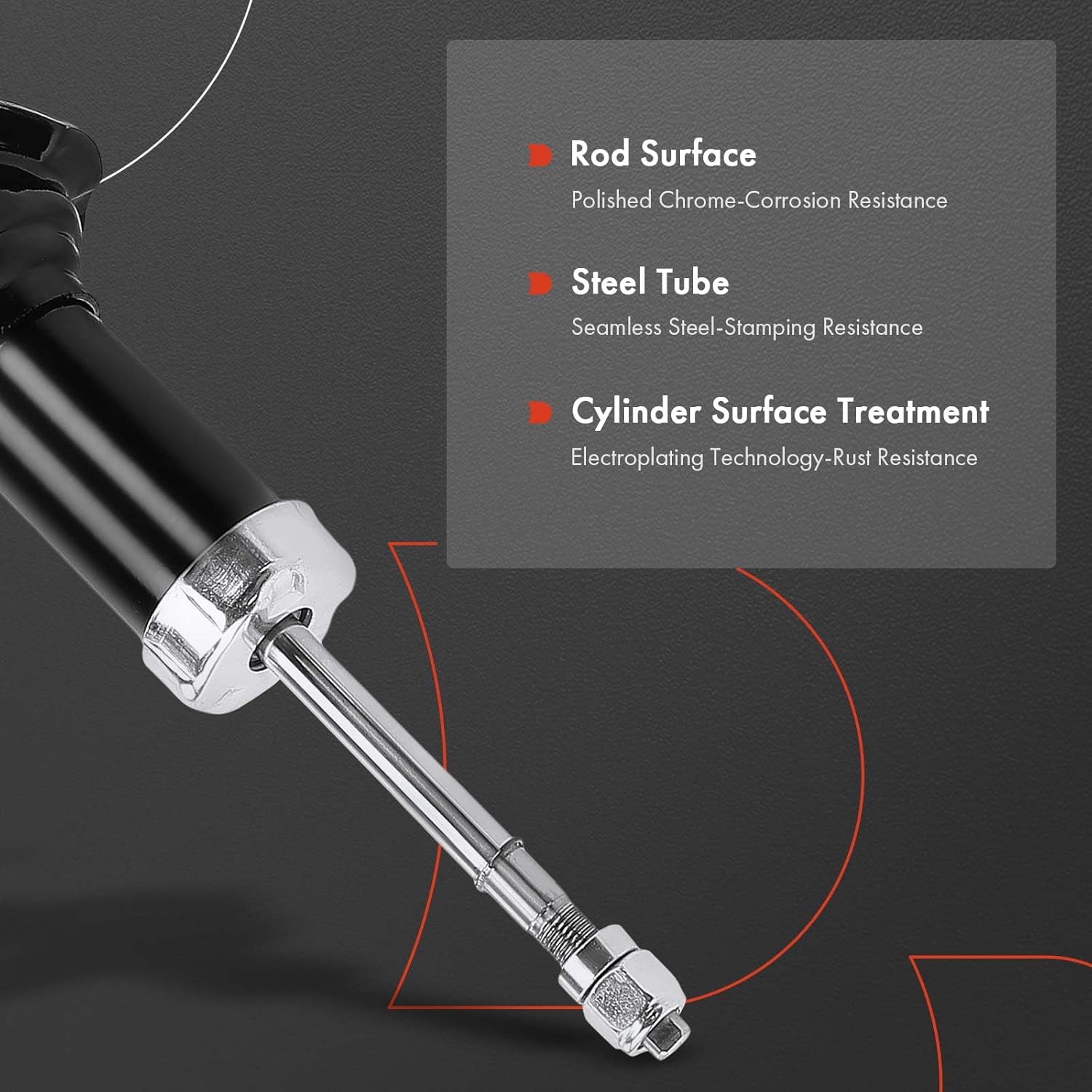 A-Premium Front Pair (2) Strut Assembly Compatible with Infiniti M35 2006-2007, Driver and Passenger Side