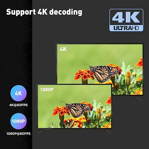 Miniatura 8 de Amlogic S905X4 TV Box Android 11.0 TV Box HK1 Box X4 4GB RAM 64GB ROM Dual-WiFi 2.4GHz/5GHz BT Quad Core 64 Bits 3D/8K 1000M Smart Box