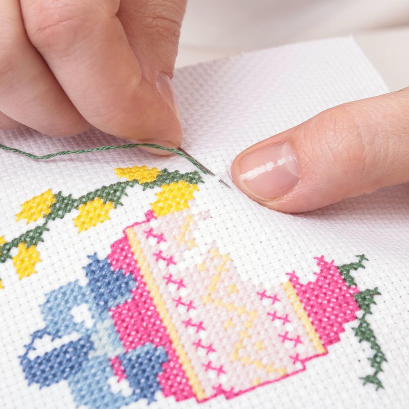 Plastic Mesh Canvas Sheets for Embroidery - 5PCS 14 CT White Plastic Mesh Sheets, Flexible Woven Embroidery Needlework Canvas Mesh for Cross Stitch, DIY Crafting Knit, Crochet Projects - Image 3