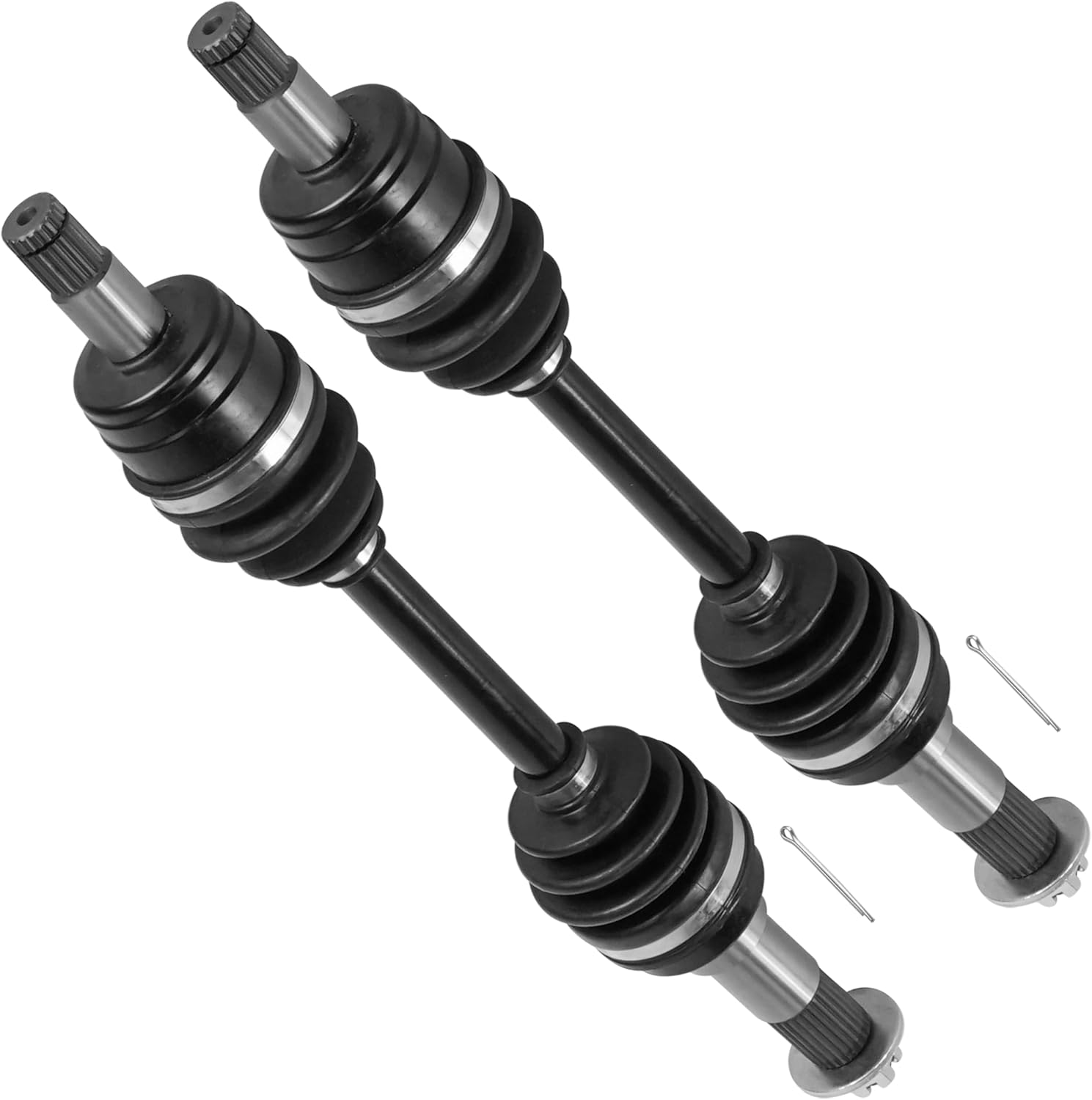 Caltric Front Left And Right Cv Joint Axles Compatible with Yamaha Kodiak 400 Yfm400Fa 4Wd 2000-2002