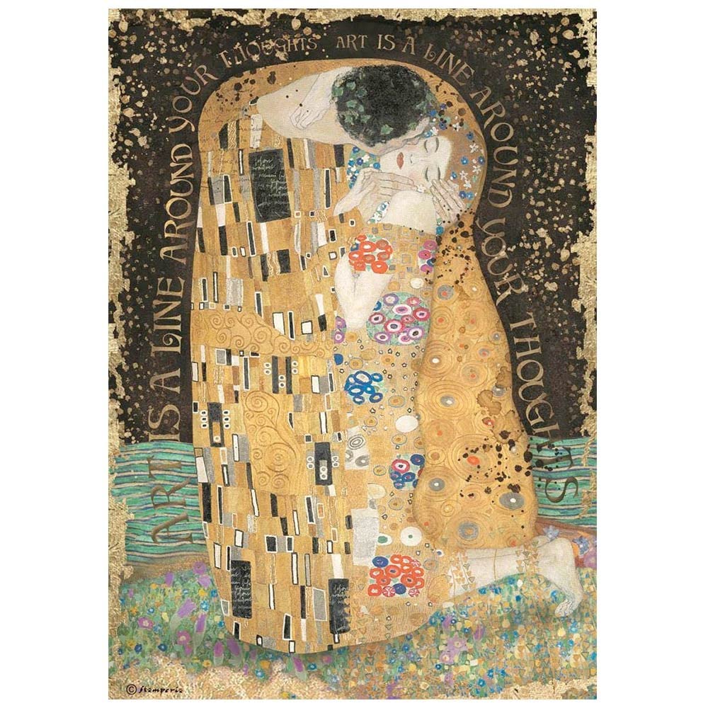 Stamperia Various Rice Paper - Klimt - The Kiss