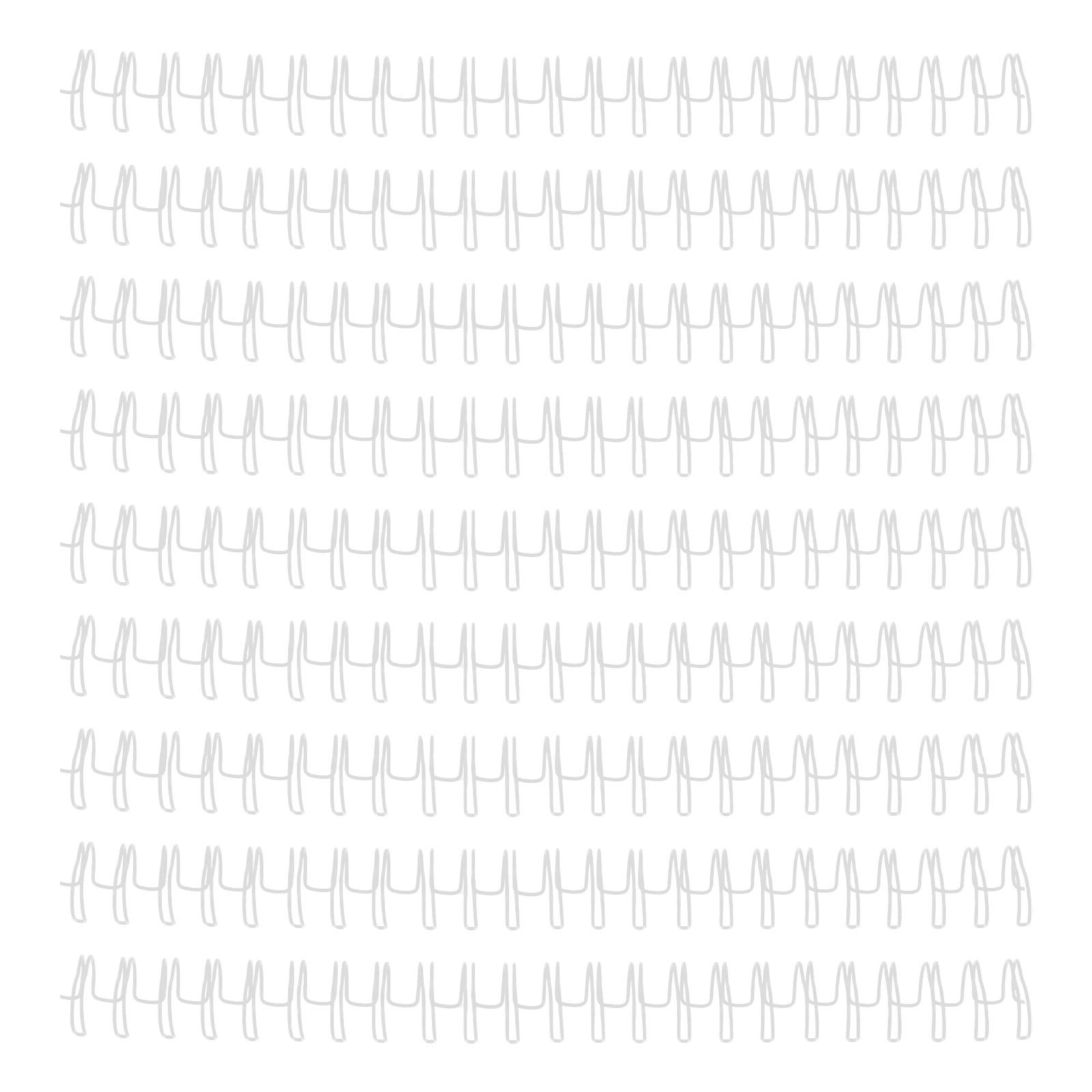Gadpiparty Anneaux de Reliure en Fer Blanc Double Boucle 23 Trous 50 Pièces pour Organisation de Documents en Milieu Scolaire et Bureau