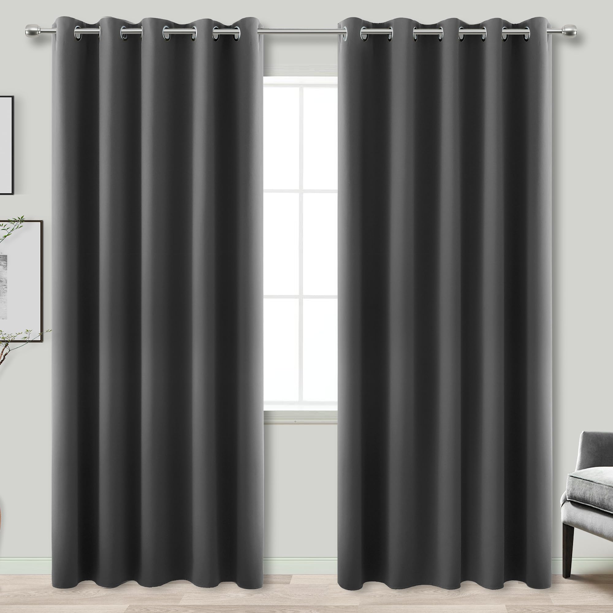 KOUFALL Extra Wide Thermal Soundproof Curtains