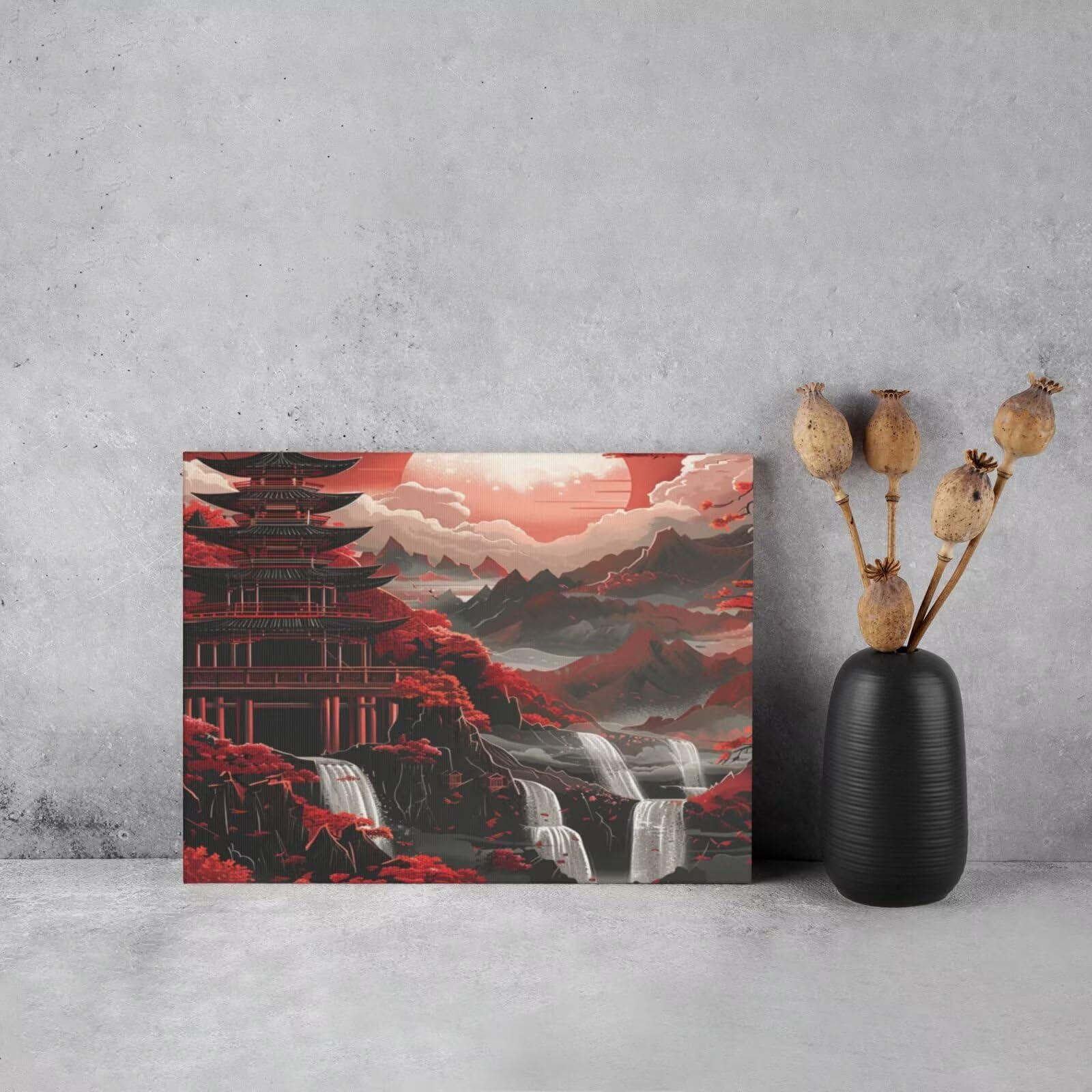 Kit per pittura con numeri per adulti, religione, pittura vergine con numeri per principianti, pittura acrilica con 6 pennelli, pittura a olio per decorazione da parete, 95 x 70 cm