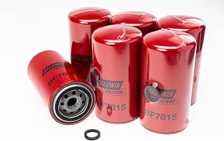 Baldwin BF7815 High Efficiency Heavy Duty Spin-on Fuel Filter, Replaces Fleetguard FF5488, WIX 33697 and Donaldson P550774 (Pack of 6)