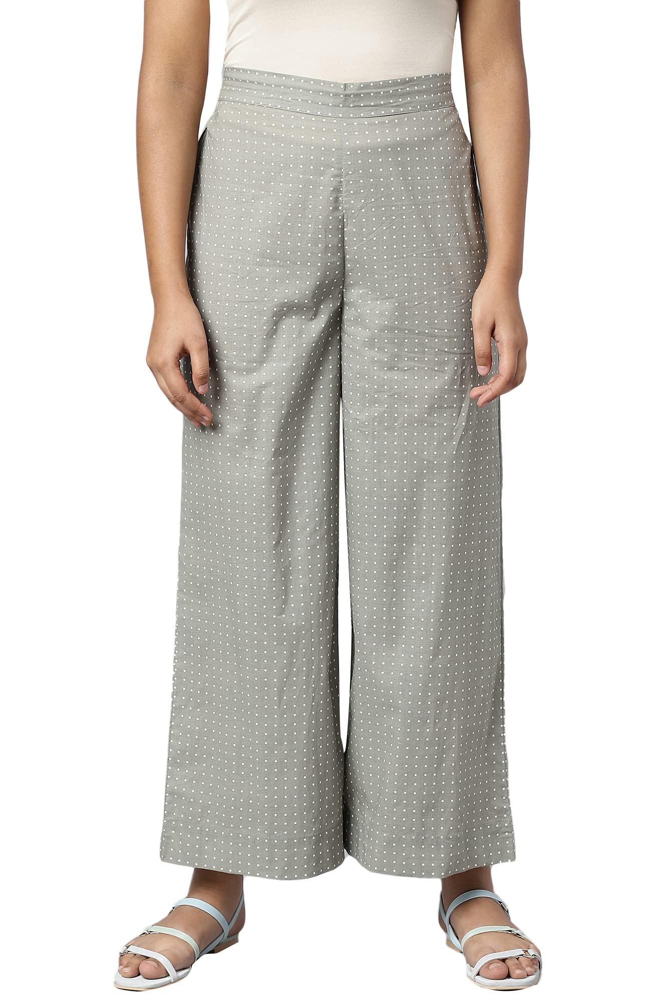 Women High Rise Printed Regular Strechable Palazzo Pants | Ankle Length Palazzo Pants-image-9