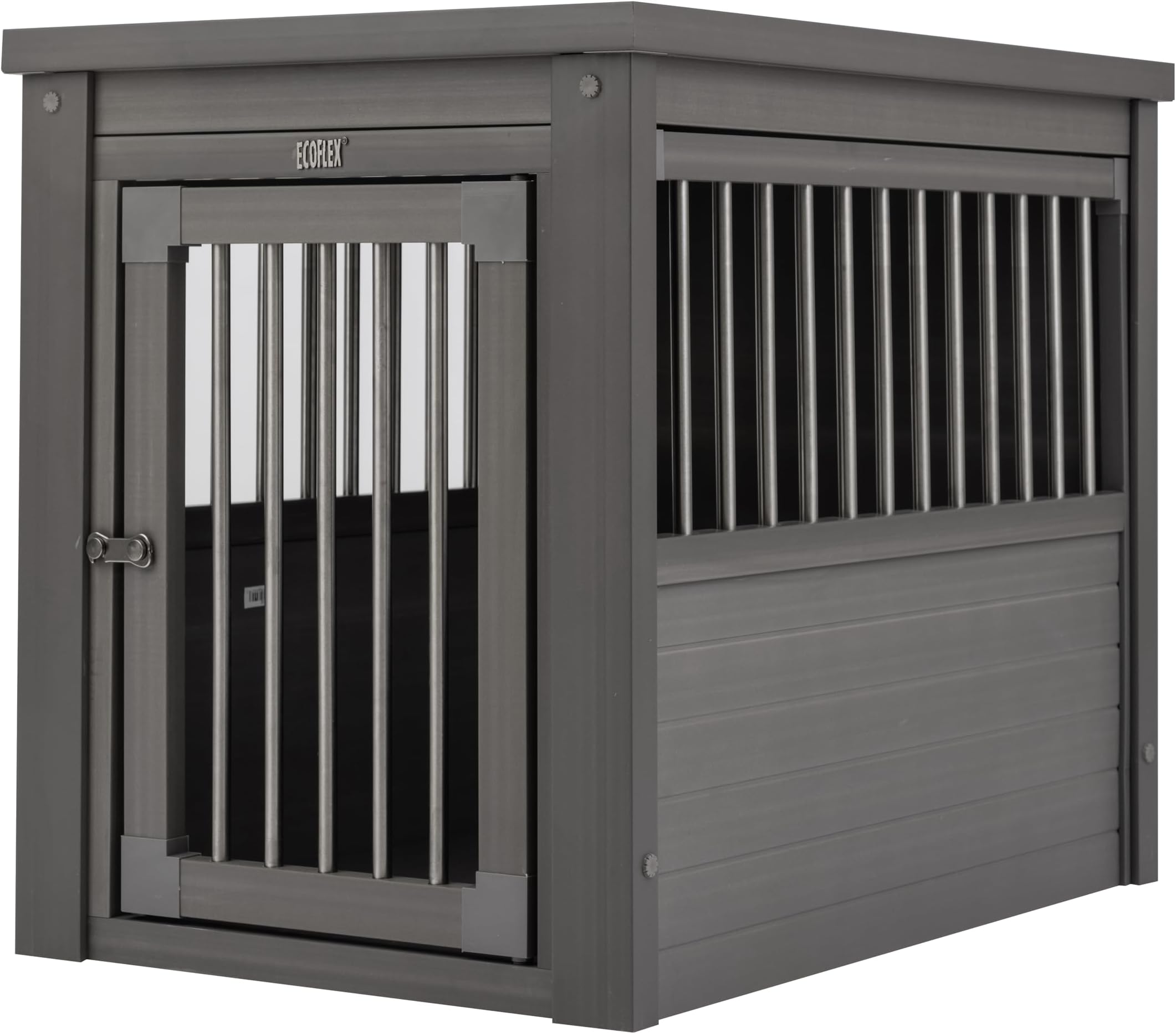 New Age Pet ecoFLEX Pet Crate/End Table, Small, Grey