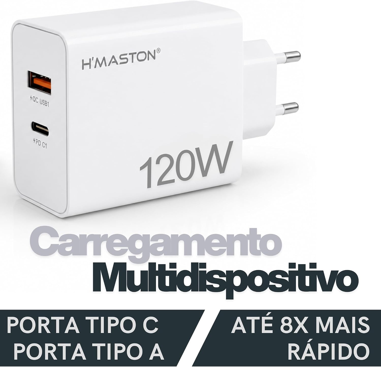 CARREGADOR TURBO H’MASTON 120W