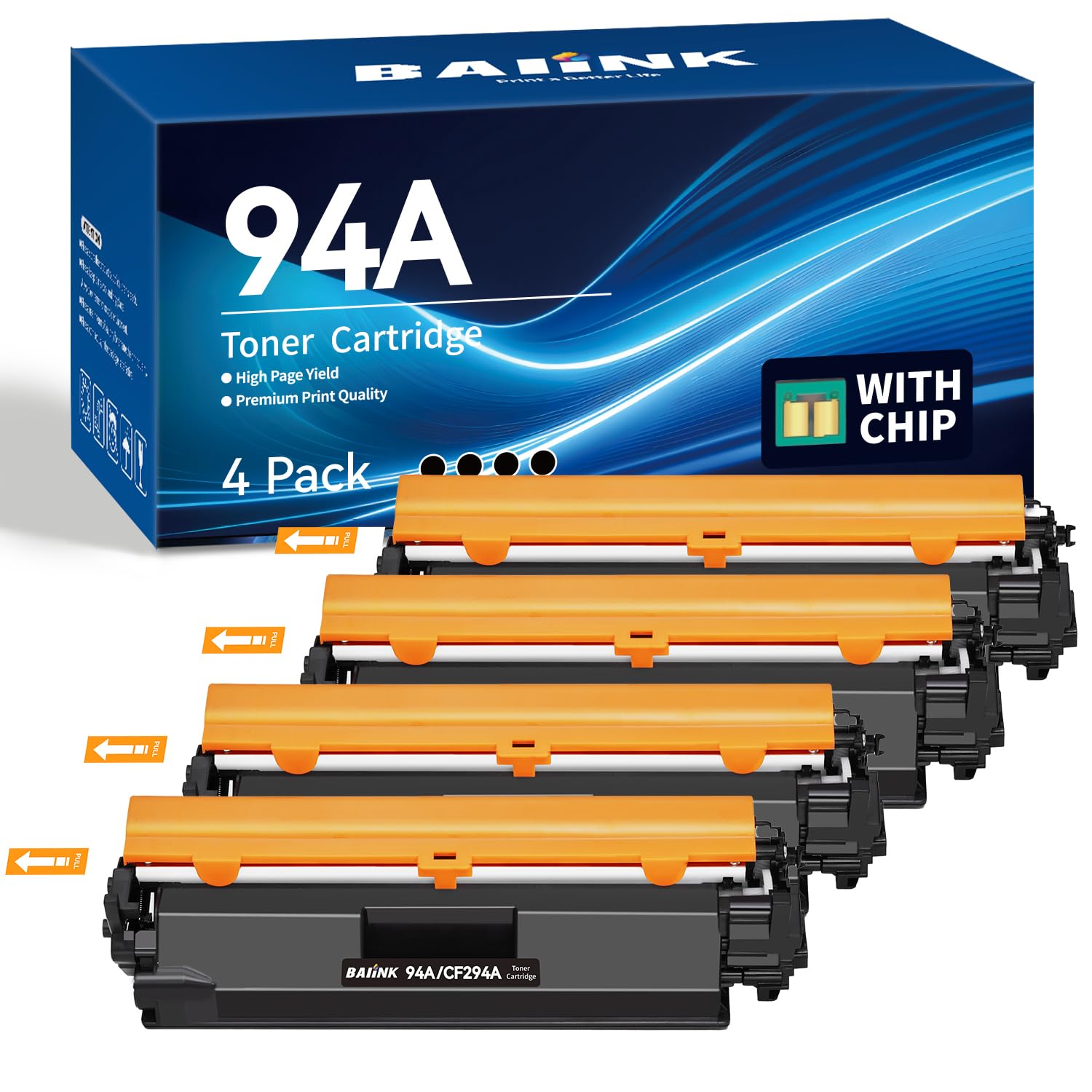 Valuetoner Cartucho De Tóner Compatible De Repuesto Para HP 94A Cartucho De Tóner Negro CF294A Para Impresora Pro MFP M118dw, M148dw, M148fdw, M148, M118 ( Negro, Paquete De 4