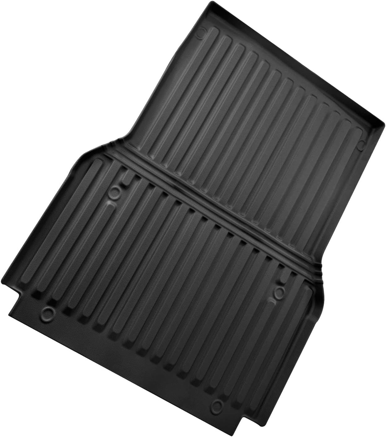 IKON MOTORSPORTS TPE Truck Bed Mat, Compatible with 2005-2023 Toyota Tacoma 5ft Short Bed, Custom Fit All Weather Protection Heavy Duty 3D Molded Rear Cargo Trunk Tray Mat Protector Liner 1PC, Black