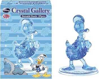 ディズニー ドナルドダック&ディジー クリスタル　台座 ミラー付き ディズニー ドナルドダック&ディジー クリスタル 台座 ミラー