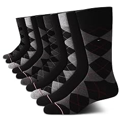 Tommy Hilfiger Mens Casual Soft Cotton Blend Crew Socks - 10 Pack