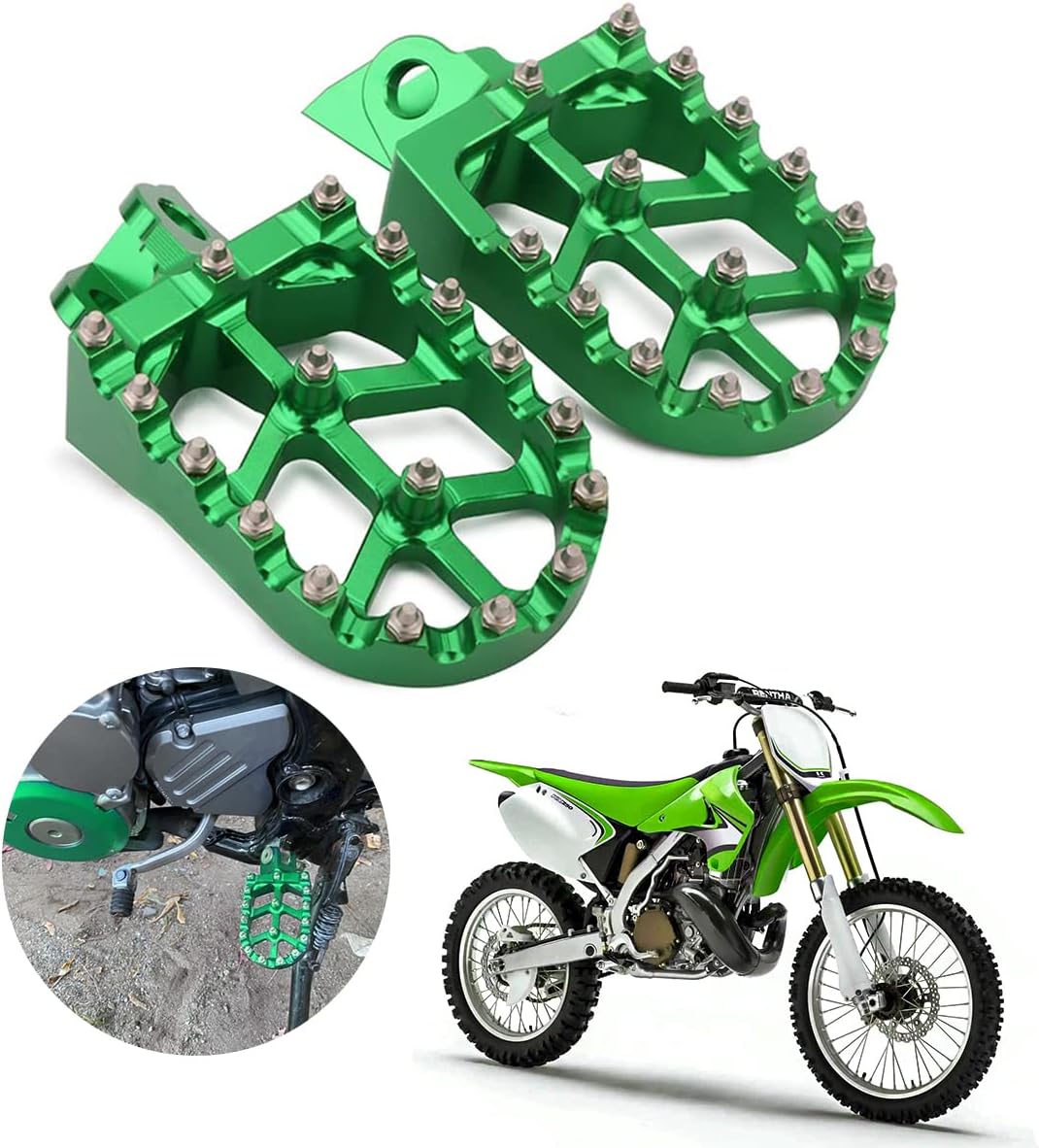 AnXin Dirt Bike Foot Pegs Footpegs Footrest Foot Pedals