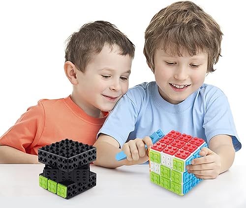 Miniatura 7 de Cubo de velocidad 3x3 negro 3x3x3 rompecabezas de cubo de velocidad mágico robusto y suave rompecabezas rompecabezas juguete Montessori STEM