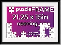 Vista 20 de Poster Palooza Kit de marco de rompecabezas de 20 x 30 pulgadas, incluye hojas de pegamento para rompecabezas, marco de rompecabezas de madera negra