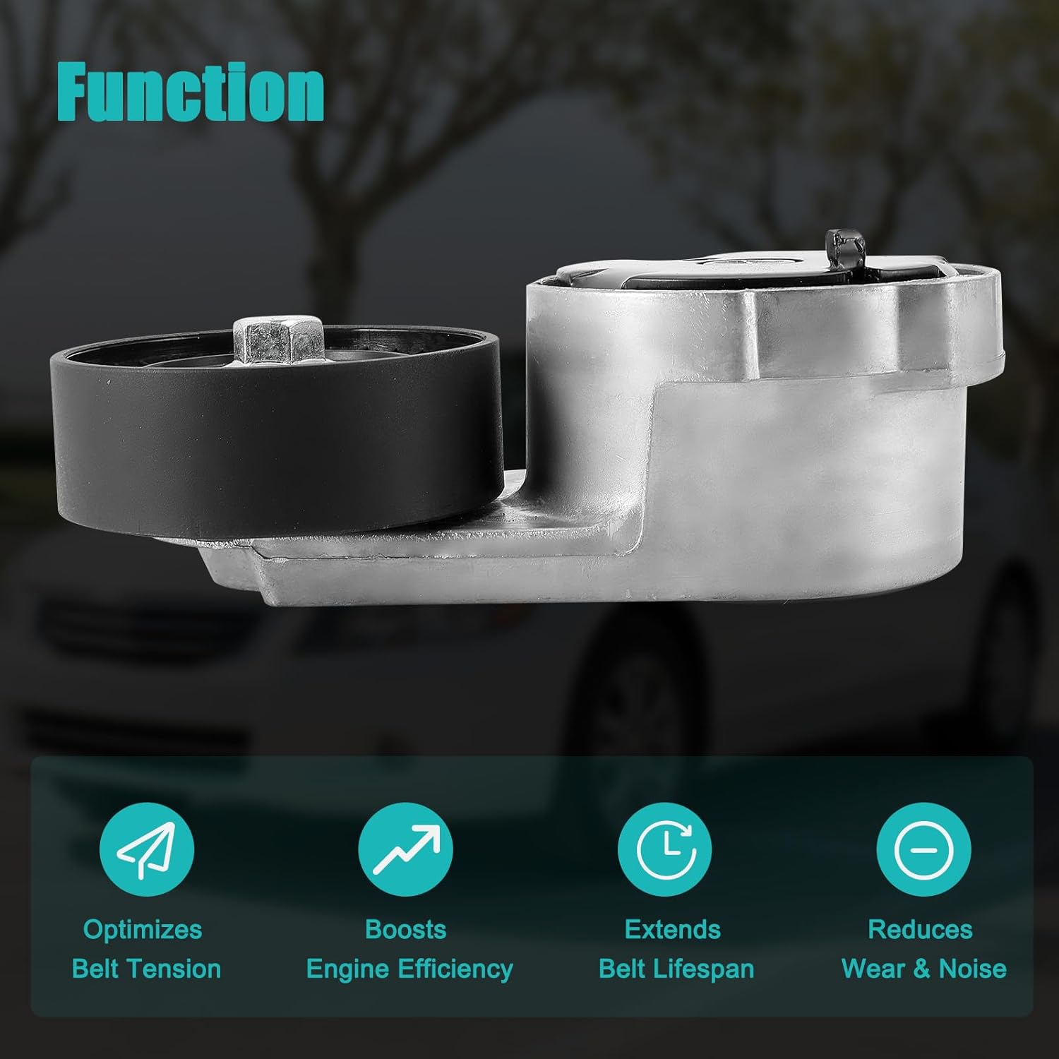 90K-39282D Serpentine Belt Drive Kit with Tensioner&Idle Pulley (3.6L V6) For Chrysler 200 Town&Country,For Dodge Avenger Journey,For Jeep Grand Cherokee,For Ram 1500 C/V,For Volkswagen Routan