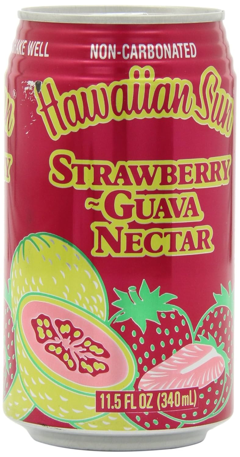 Hawaiian Sun Nectar, Strawberry-Guava, 11.5-Ounce (Pack of 24)