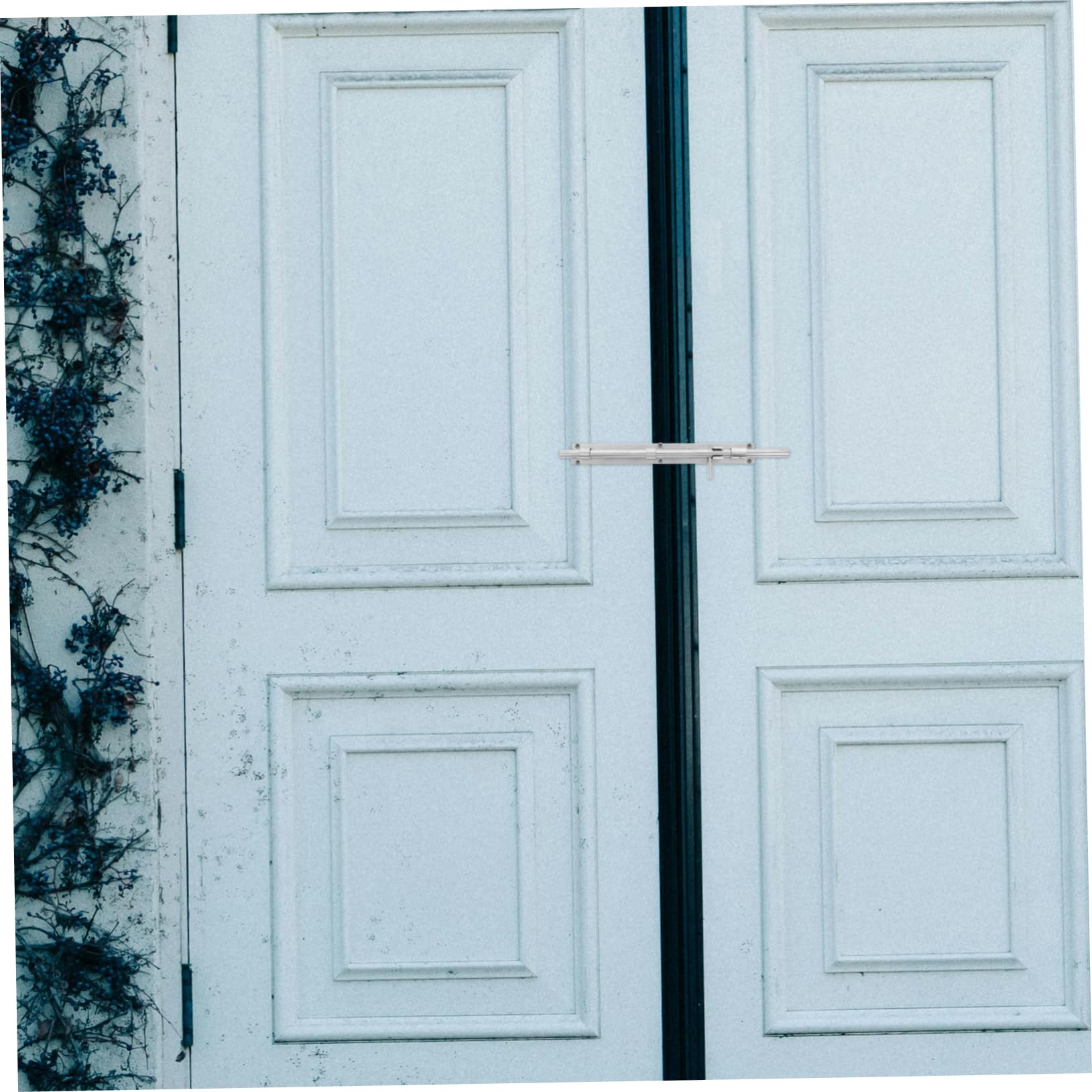 HOMSFOU Chiavistello Scorrevole in Acciaio Inox Da 45 Cm, Asta Di Caduta Per Cancello Fermo Scorrevole Antiruggine Per Porte Di Sicurezza e Cancelli Doppi, Serratura Per Porta a Pavimento Resistente