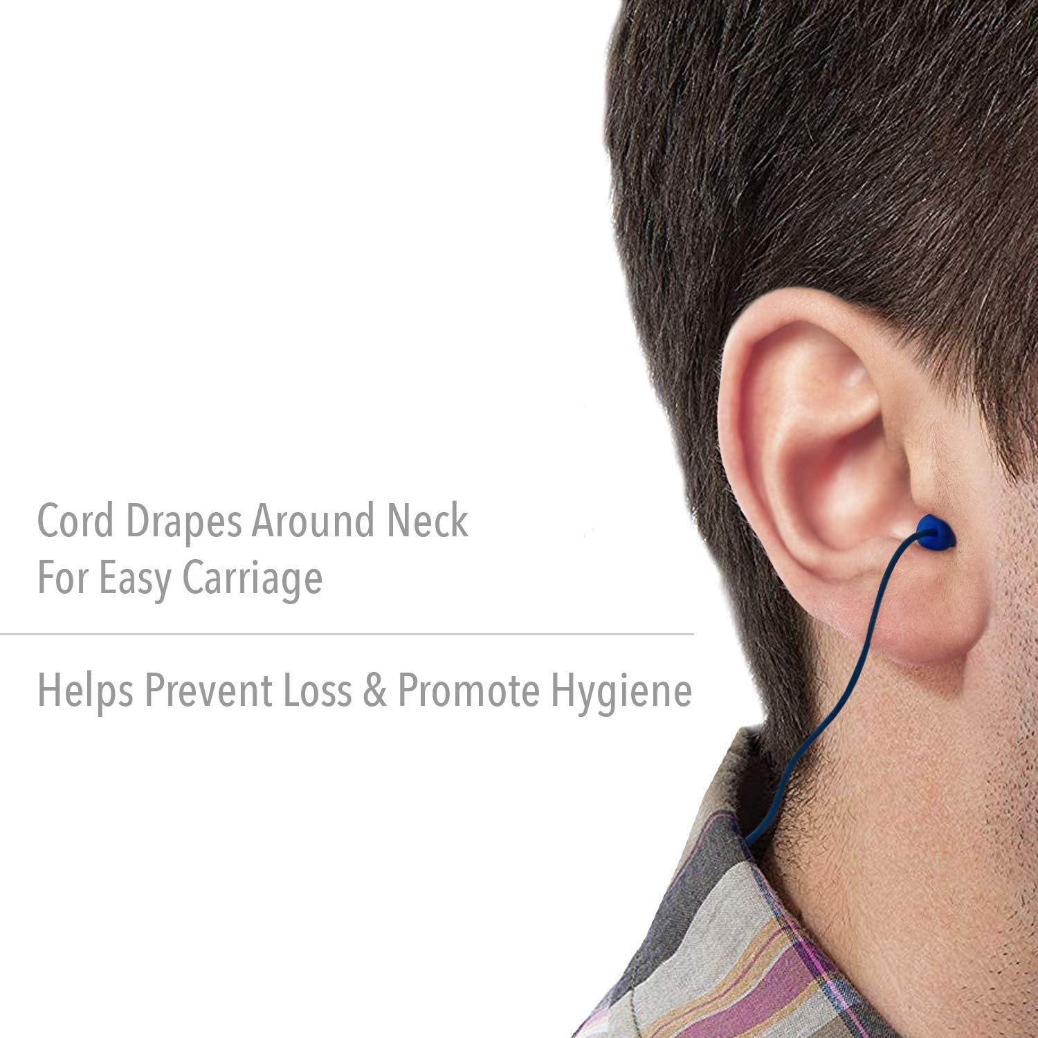 Howard Leight by Honeywell SmartFit Heat-Activated Detectable Corded Reusable Earplugs, 100-Pairs (SDT-30), Blue
