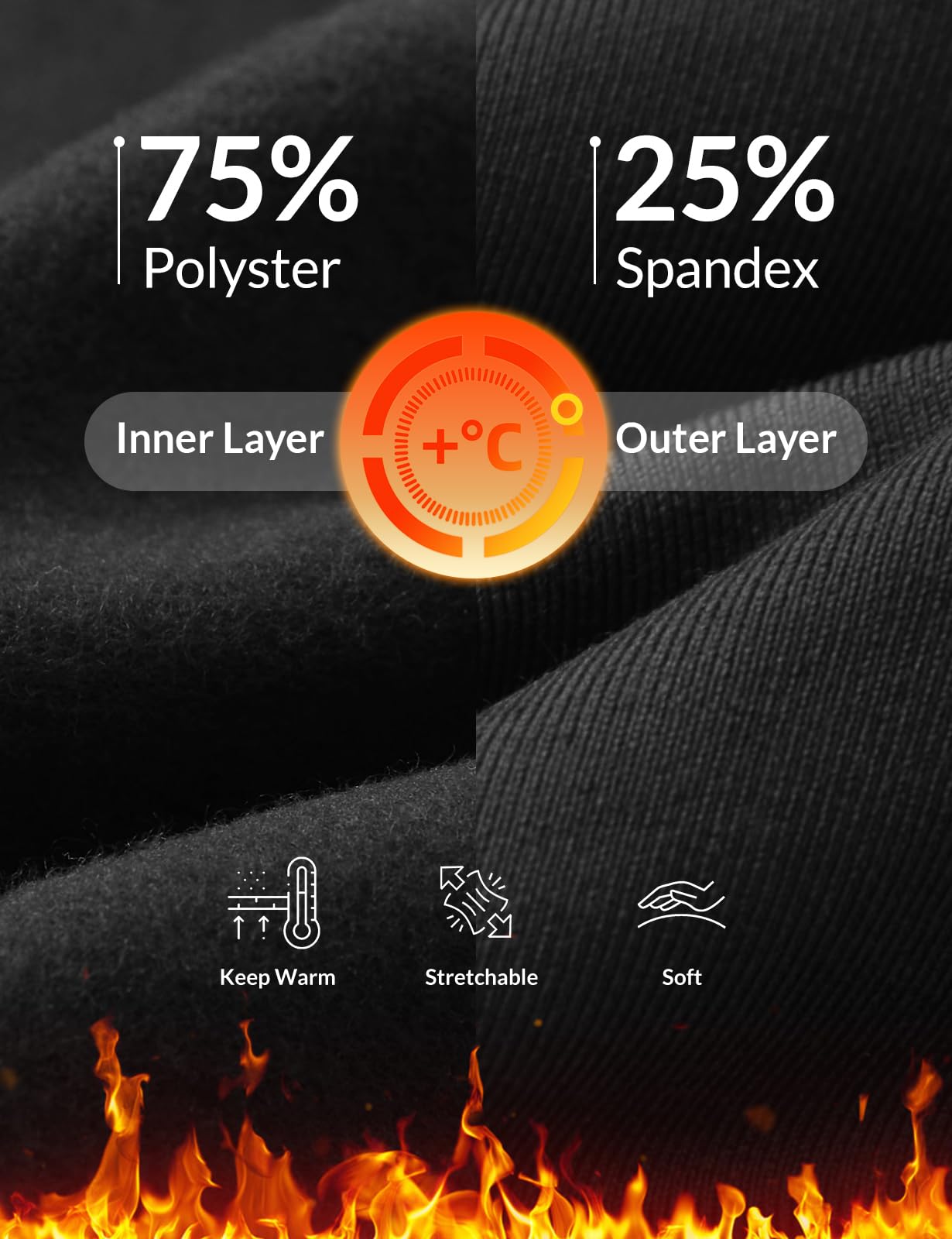 baleaf Leggings térmicos para mujer, cintura alta, con bolsillos, forro polar, pantalones deportivos para exterior, entrenamiento, fitness ajustados