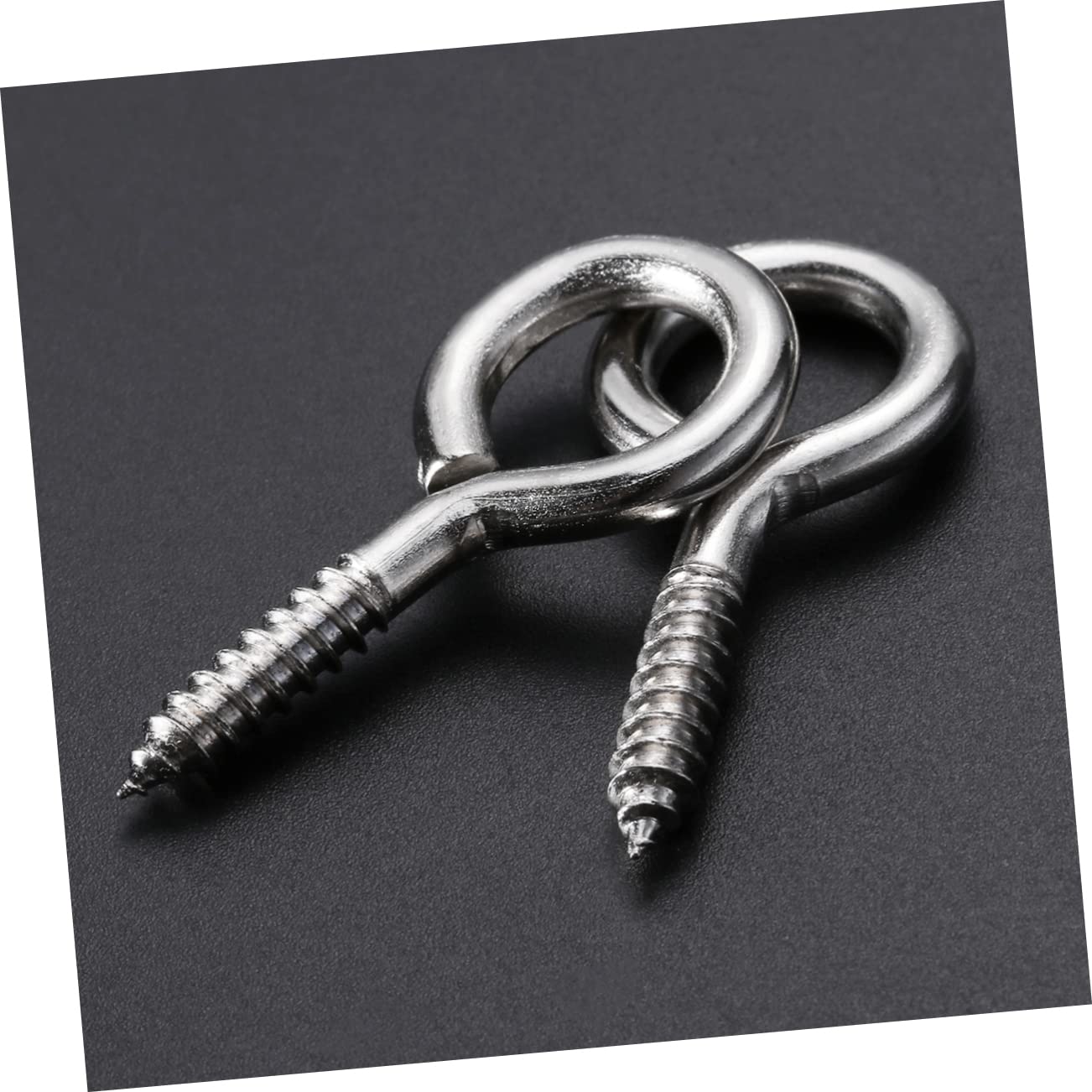 OSALADI 25pcs Screw for Jewelry Making Threaded Eye for Crafts Art Projects and Corked Bottle Charms Silver