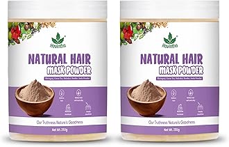 Hair Mask Powder For Hair Fall Growth Split Ends Luster Shining Nourishment | Dry and Frizzy Hair | Herbal & Natural Cleanser | Controls Dandruff - 250 Grams - Pack Of 2