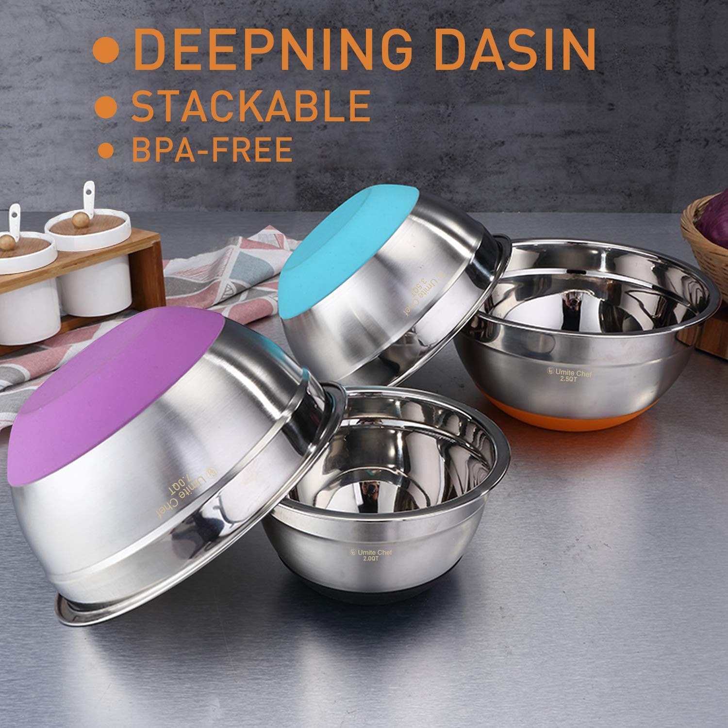 chef smart silicone lotus bakeware bowl set