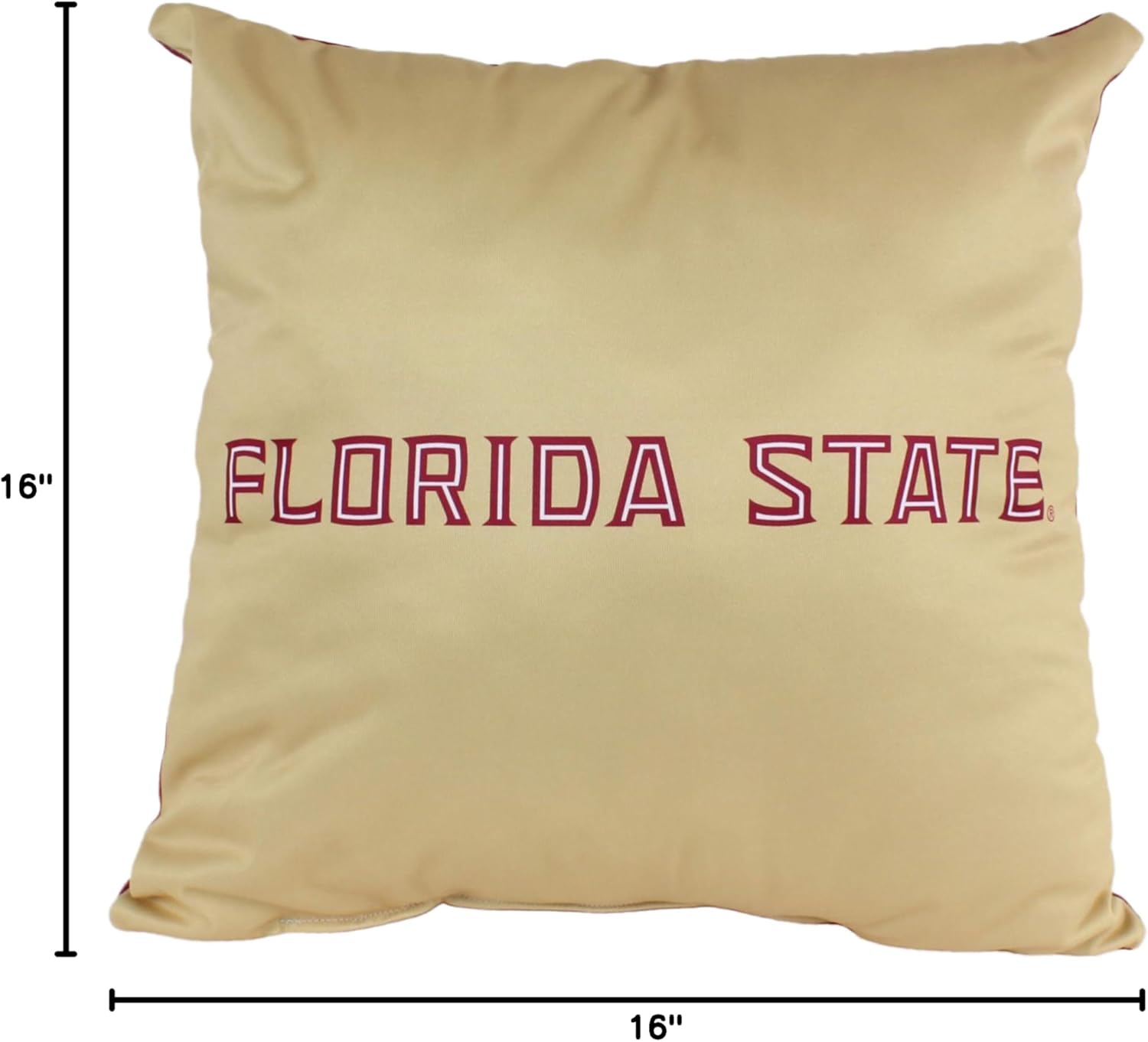 College Covers Everything Comfy Florida State Seminoles 16" Decorative Pillow Reversible 2 Unique Sides