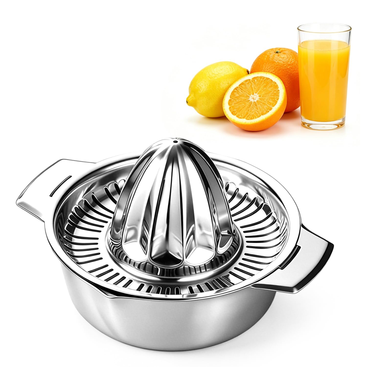 Espremedor de limão de aço inoxidável 304, suco de frutas prensado à mão, espremedor de