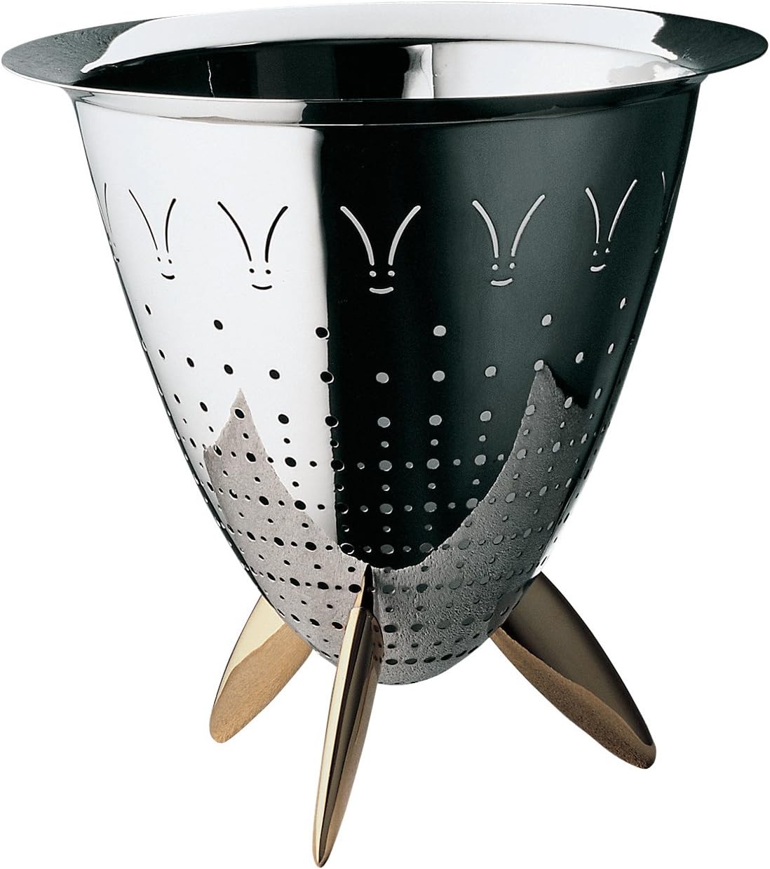 Officina Alessi Max Le Chinois Colander, Silver
