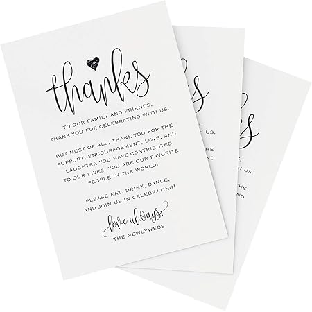 Amazon Com Bliss Collections Thank You Postcards Heart Script Cards For Weddings Receptions Baby Or Bridal Showers Birthdays Graduations Parties Celebrations Or Special Events 4 X6 50 Cards Home Kitchen