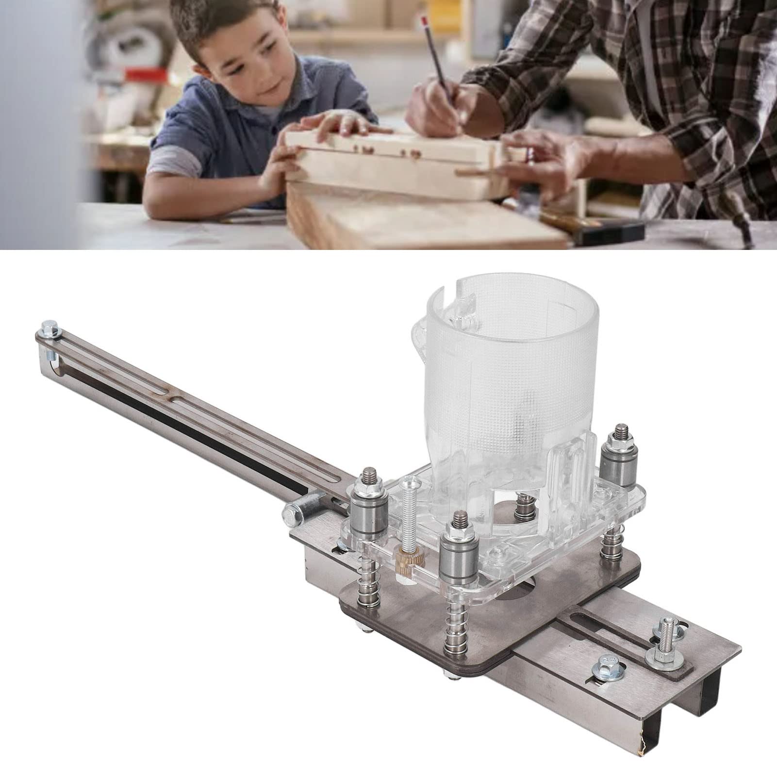 Wood Router podkaszarka do laminatu z rowkiem do obróbki drewna, wydajne, dokładne pozycjonowanie, uniwersalny materiał do cięcia kredy, kolor